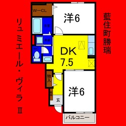 リュミエール・ヴィラⅡの物件間取画像